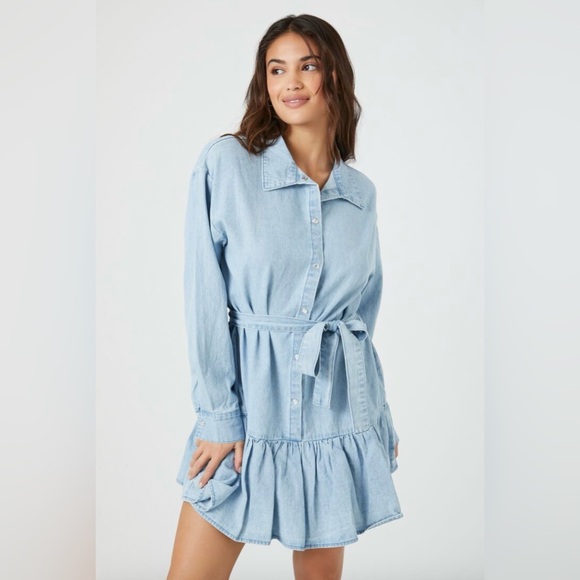 Denim Shirt Dress - Picture 4 of 4